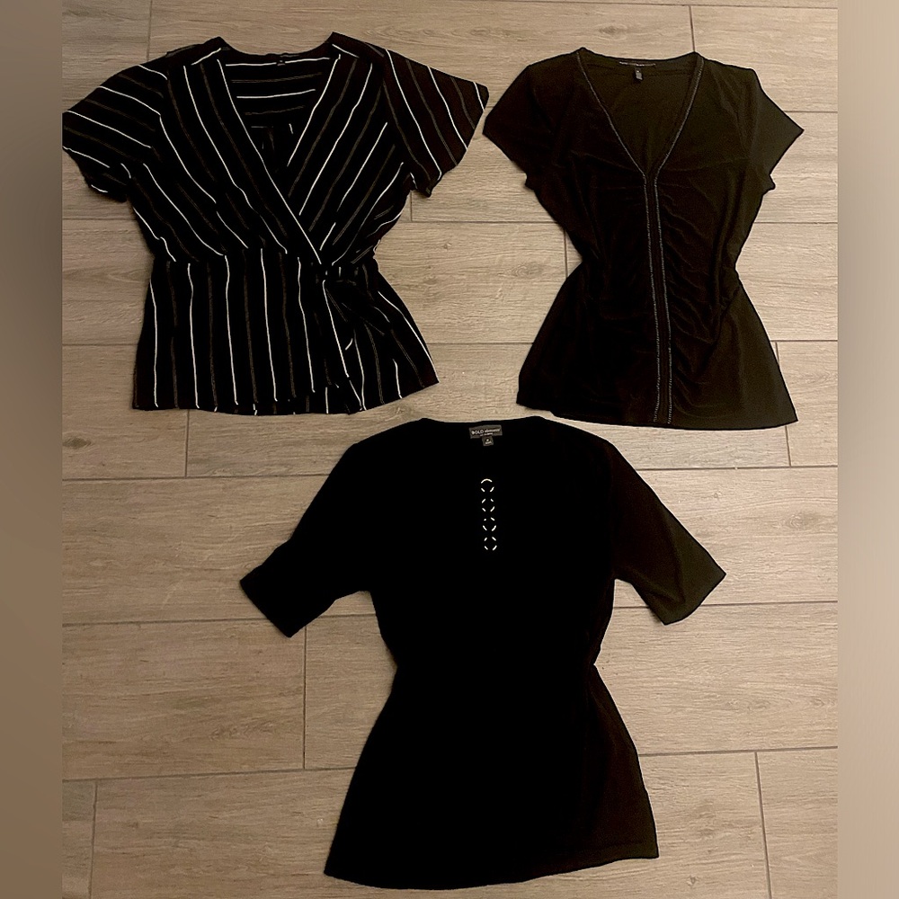 BUNDLE🤍♟️- harvé benard  size|M , Black House Black Market| M , Bold elements|M